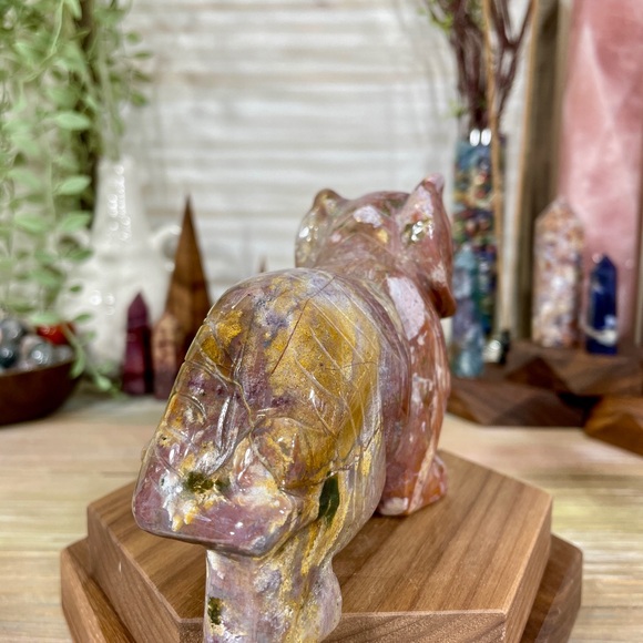 0971 Ocean Jasper Tiger Crystal Carving - Picture 10 of 13